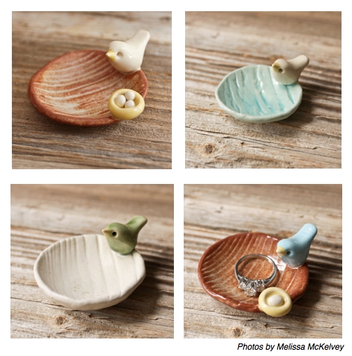 Ceramic Mini Birdie Dishes