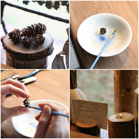 Creating Blue Pine Cones | UncommonGoods
