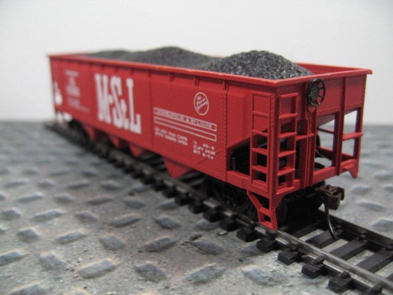 M.St.L Coal Load Hopper HO Model Train Car by Bachmann, by Etsy seller The Vintage Shop