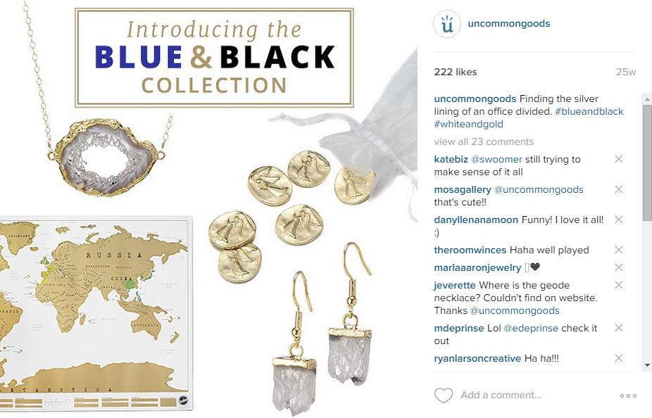 blue and black collection