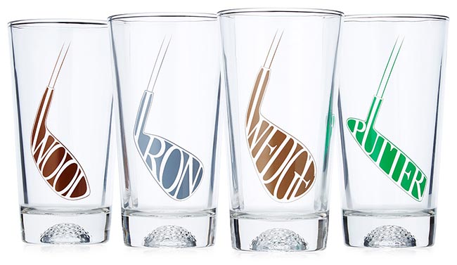 Set of Fore! Golf Glasses | UncommonGoods