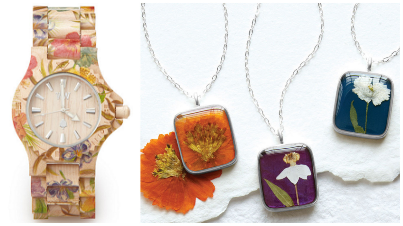 Floral Watch Birth Month Flower Necklace|UncommonGoods
