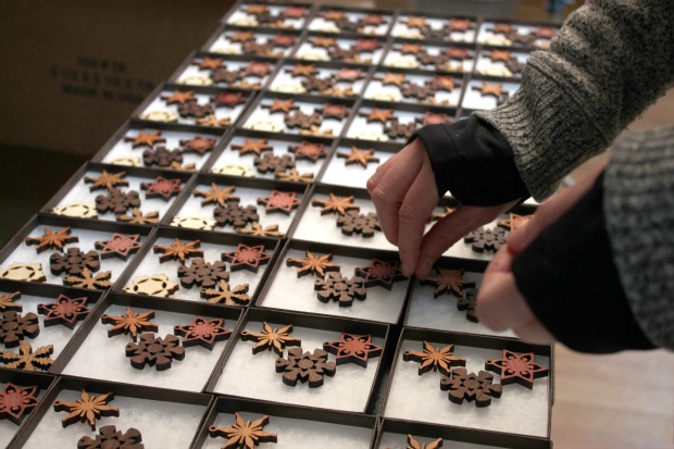 Filling Snowflake Boxes