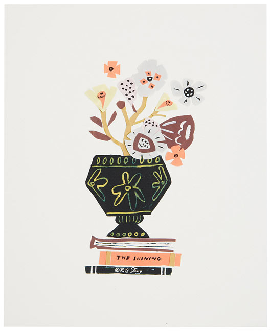 Bouquet Books Collage Art Print | UncommonGoods