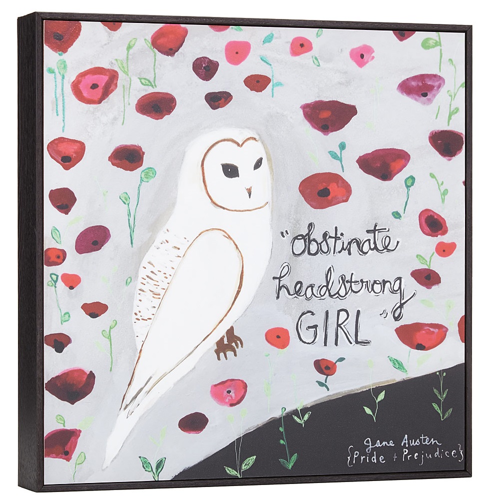 Obstinate Headstrong Girl Framed Art Block | UncommonGoods