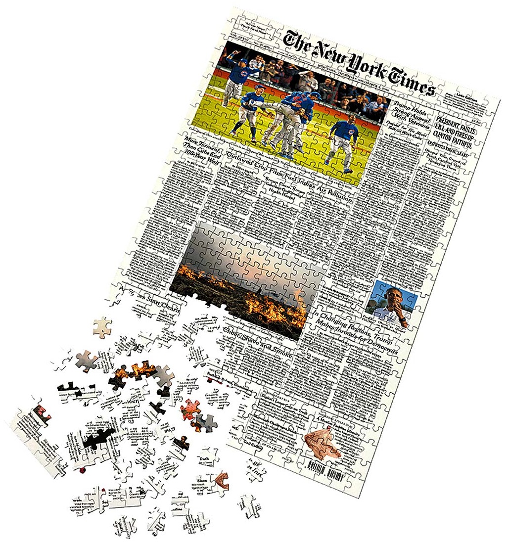New York Times Custom Front Page Puzzle | UncommonGoods